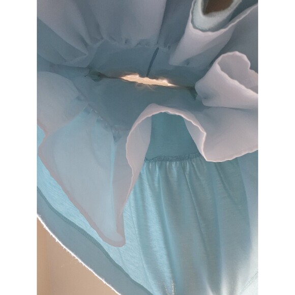 Luli &‎ Me 6X Blue Drop Waist Fully Lined Embroidered Floral Scalloped Collar - Picture 6 of 9